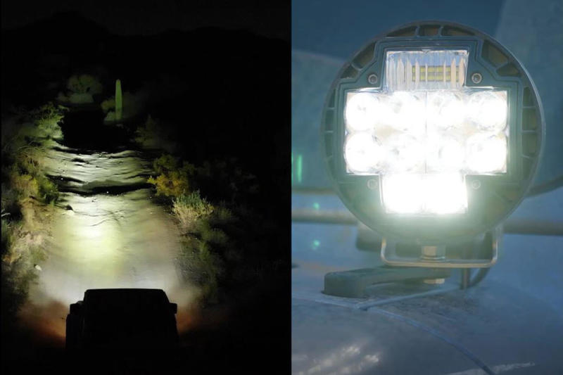 ARB TM512 Nacho 5.75in Offroad TM5 Combo White LED Light Set