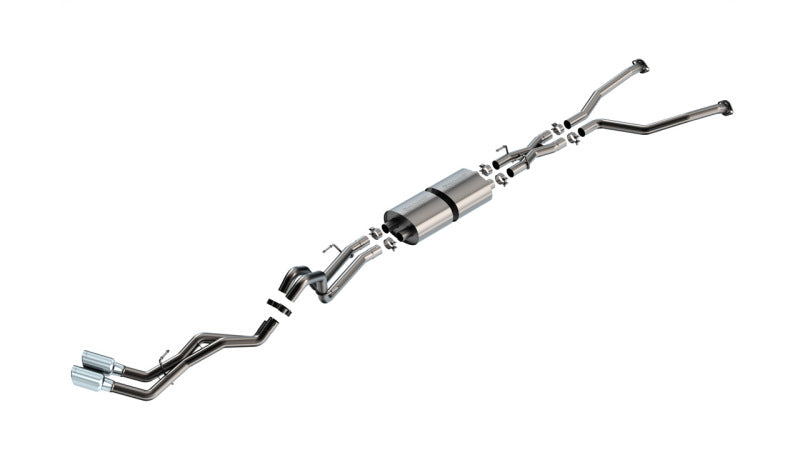 Borla 140939 22-24 Toyota Tundra 3.4L V6 (Inc. Hybrid) Ext. Cab/STD Bed/145.7in WB S-Type Cat-Back - Chrome