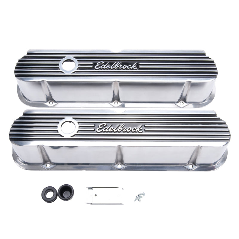Edelbrock 4264 Valve Cover Elite II Series Ford 289-302-351W CI V8 Tall Polished