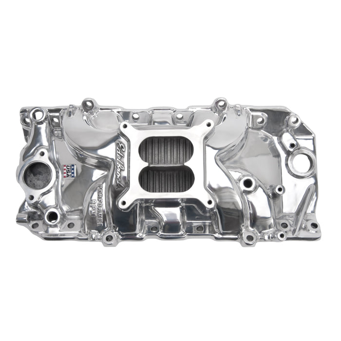 Edelbrock EDE75611 BBC Performer RPM A/G Manifold- O/P- Polished