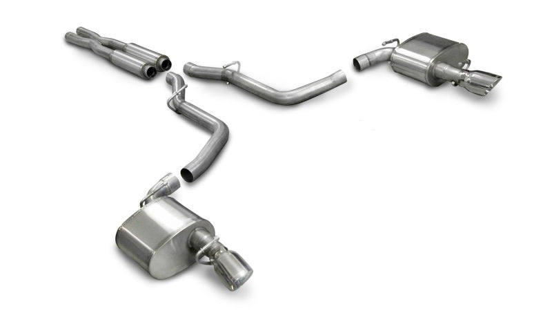 CORSA Performance 14440 Corsa 2005-2010 Dodge Charger No Towing Hitch SRT-8 6.1L V8 Polished Xtreme Cat-Back Exhaust