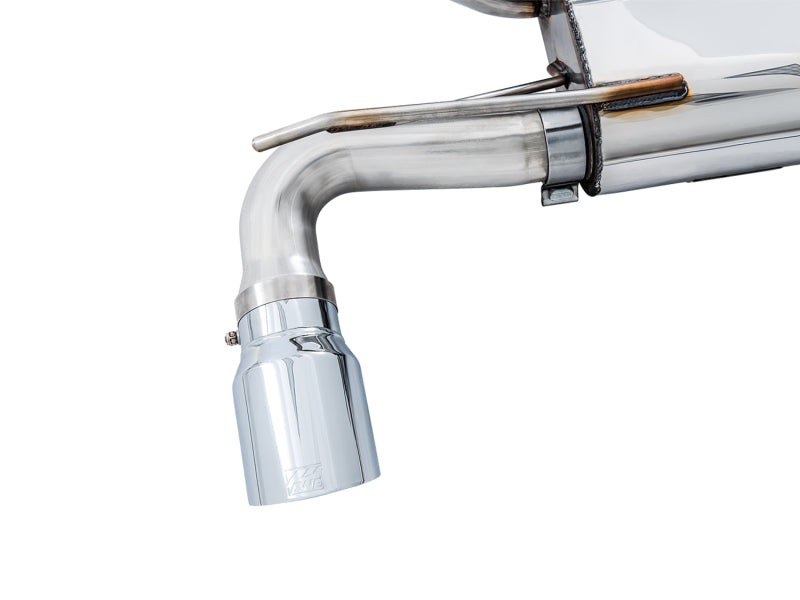 AWE Tuning 3025-32024 Ford Focus RS SwitchPath Cat-back Exhaust - Chrome Silver Tips