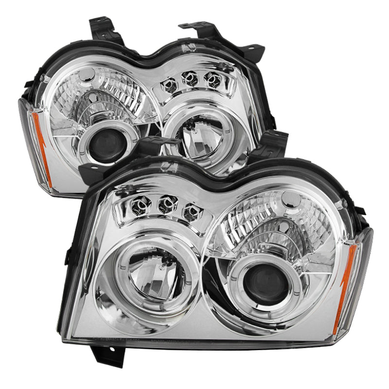 SPYDER 5011107 Spyder Jeep Grand Cherokee 05-07 Projector Headlights LED Halo LED Chrm Low 9006 PRO-YD-JGC05-HL-C