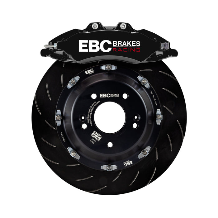 EBC BBK042BLK-1 Racing 2019+ Toyota GR Supra Black Apollo-6 Calipers 380mm Rotors Front Big Brake Kit