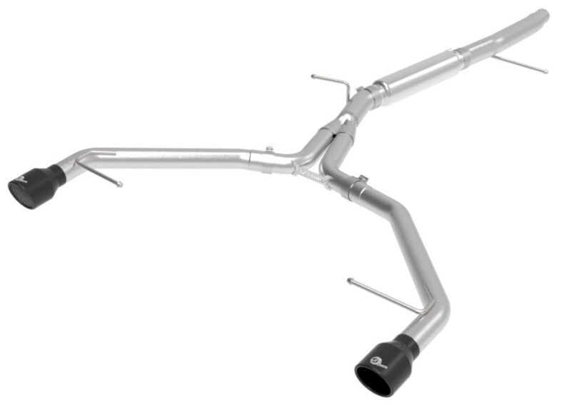 aFe 49-36419-B 17-19 Audi A4 (L4-2.0L) MACH Force-Xp Stainless Steel Axle-Back Exhaust System - Black Tip