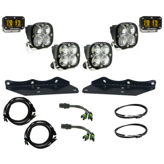 Baja Designs 448177 17-20 Ford F-150 Raptor S2 SAE Pro Fog Pocket Kit - Amber