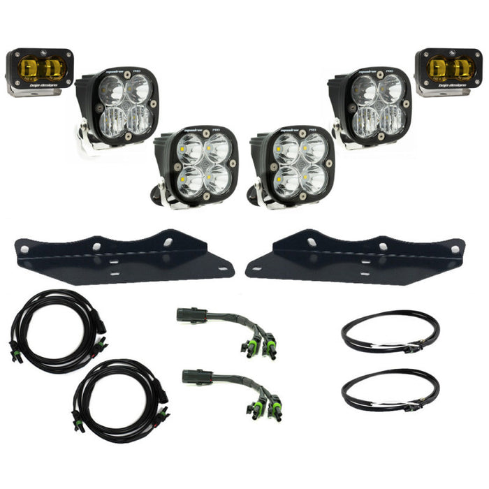 Baja Designs 448177 17-20 Ford F-150 Raptor S2 SAE Pro Fog Pocket Kit - Amber