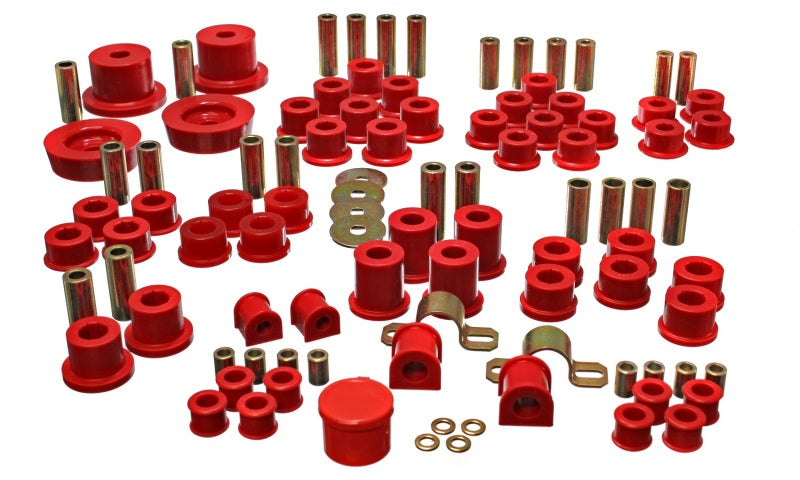 Energy Suspension 11.18102R 90-97 Mazda Miata Red Hyper-Flex Master Bushing Set
