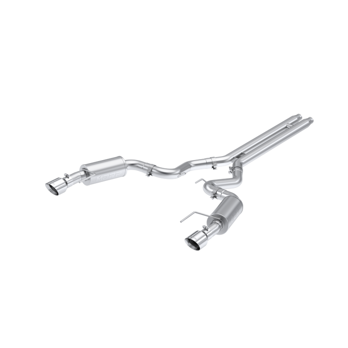MBRP S7251AL 2024 Ford Mustang GT S650, 5.0 Aluminized Steel 3in Cat-Back Dual Split Rear (Street)