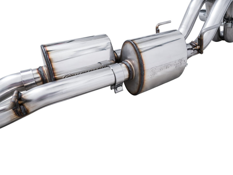 AWE Tuning 3015-32826 AWE 16-22 Toyota Tacoma 0FG Catback Exhaust w/ BashGuard - Dual Chrome Silver Tips