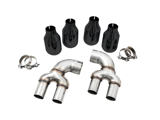 AWE Tuning 3810-43020 2019+ BMW M340i (G20) OE-Config-To-Quad Tip Conversion Kit - Diamond Black Tip