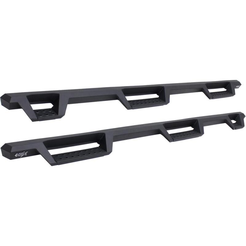 Westin 56-534015 99-16 Ford F-250/350/450/550 CC (6.75ft Bed) HDX Drop Whl to Whl Nerf Step Bars - Text Blk