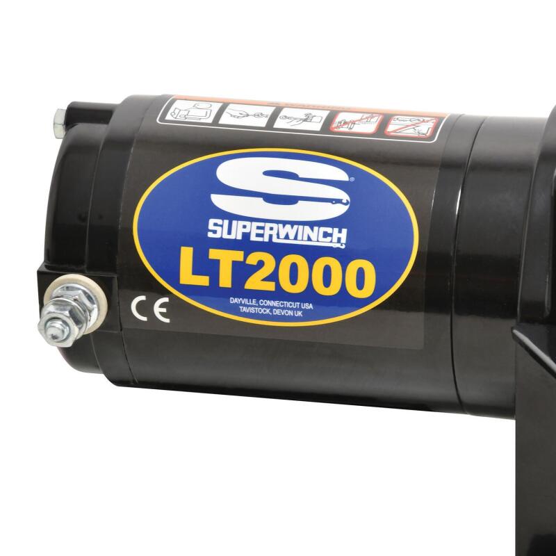 Superwinch 1120210 2000 LBS 12V DC 5/32in x 49ft Steel Rope LT2000 Winch
