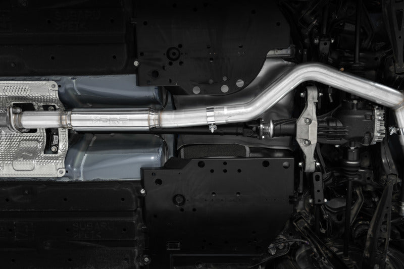 MBRP S48083CF 2022+ Subaru WRX 3in Cat-Back Dual Split Rear Quad Carbon Fiber Tips Race Profile Exhaust