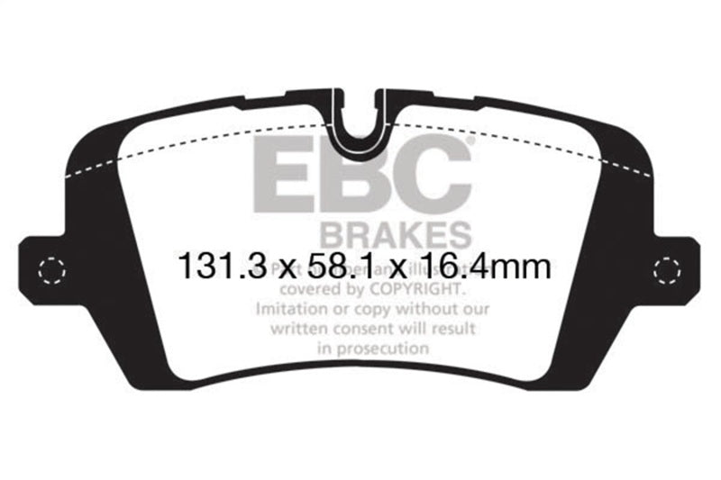 EBC DP62161 13+ Land Rover Range Rover 3.0 Supercharged Greenstuff Rear Brake Pads