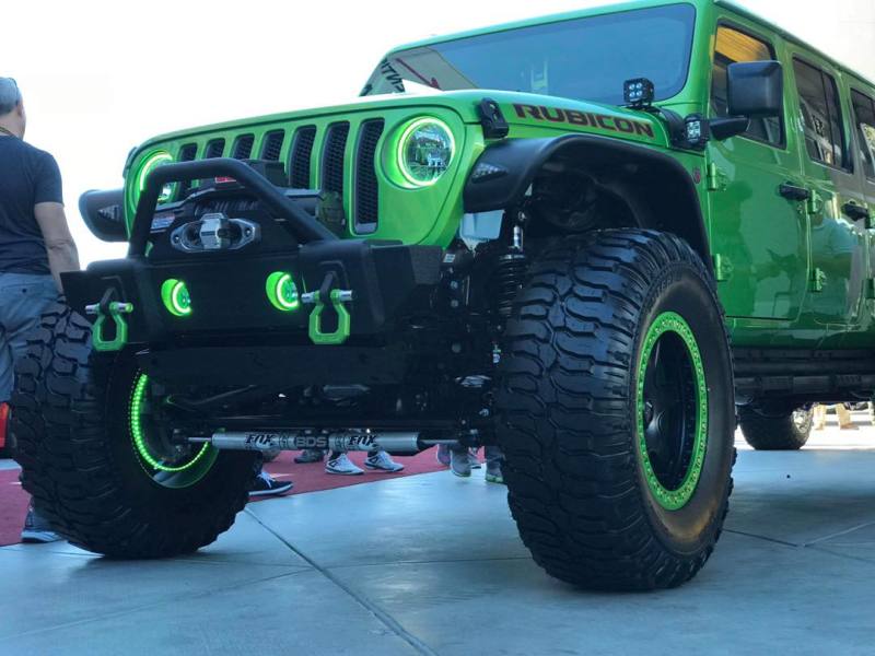 ORACLE Lighting 1215-333 Oracle Jeep Wrangler JL/Gladiator JT LED Surface Mount Fog Light Halo Kit - ColorSHIFT SEE WARRANTY