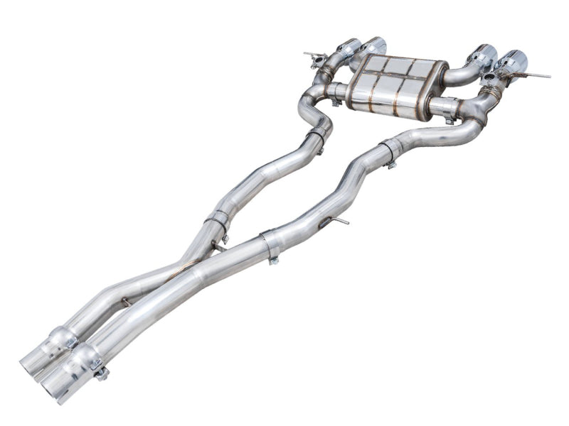 AWE Tuning 3025-43480 AWE SwitchPath Catback Exhaust for BMW G8X M3/M4 - Chrome Silver Tips