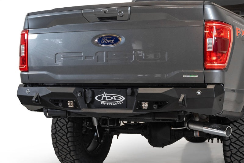 Addictive Desert Designs R191231280103 2021 Ford F-150 Stealth Fighter Rear Bumper w/ Back up Sensors