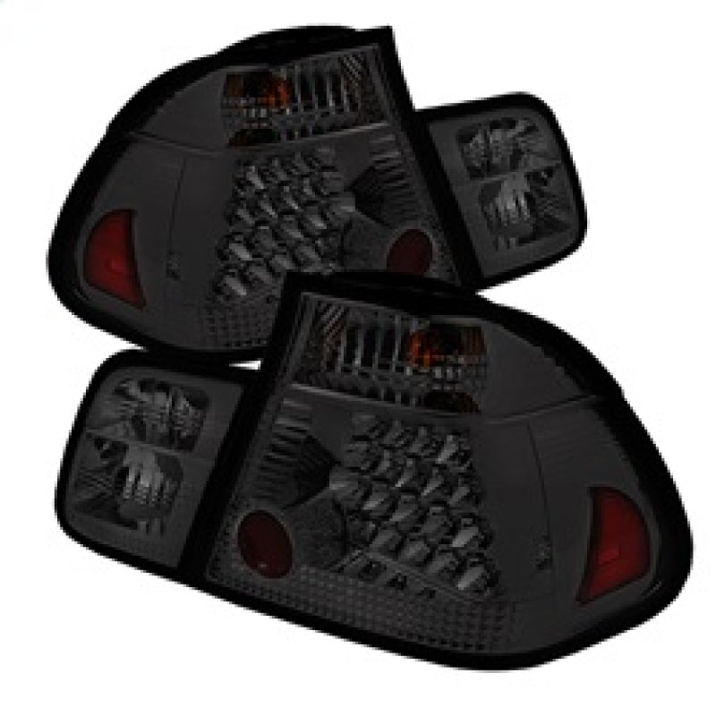 SPYDER 5015068 Spyder BMW E46 3-Series 02-05 4Dr Tail Lights Smke ALT-YD-BE4602-4D-LED-SM