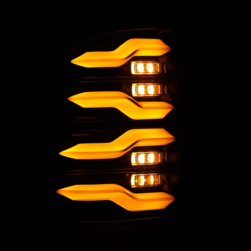 AlphaRex 640004 09-18 Dodge RAM Luxx-Series LED Tail Lights Black w/ Activation Light & Sequential Signal