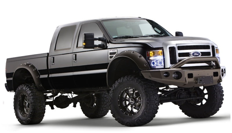 Bushwacker 20047-02 08-10 Ford F-250 Super Duty Cutout Style Flares 2pc - Black