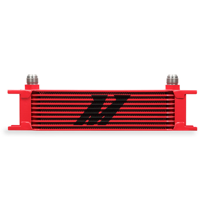 Mishimoto MMOC-10RD Universal 10 Row Oil Cooler - Red