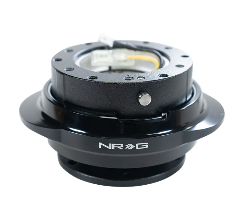 NRG SRK-220BK Quick Release Gen 2.2 - Black Body / Shiny Black Oval Ring