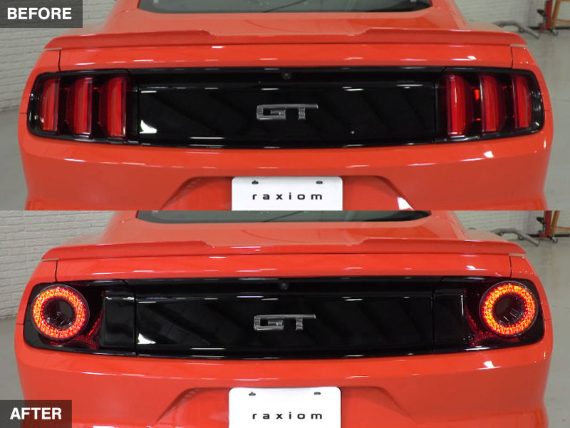 Raxiom 393827 15-22 Ford Mustang Halo LED Tail Lights - Gloss Black Housing (Smoked Lens)