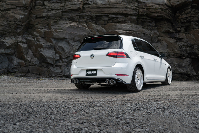 MBRP S46033CF 15-19 VW Golf R MK7/MK7.5 3in T304 Cat Back Exhaust w/ Carbon Fiber Tips