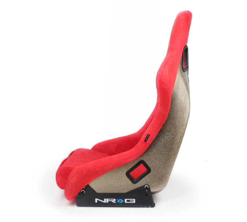 NRG FRP-303RD-ULTRA FRP Bucket Seat ULTRA Edition - Medium (Red Alcantara/Pearlized Back)