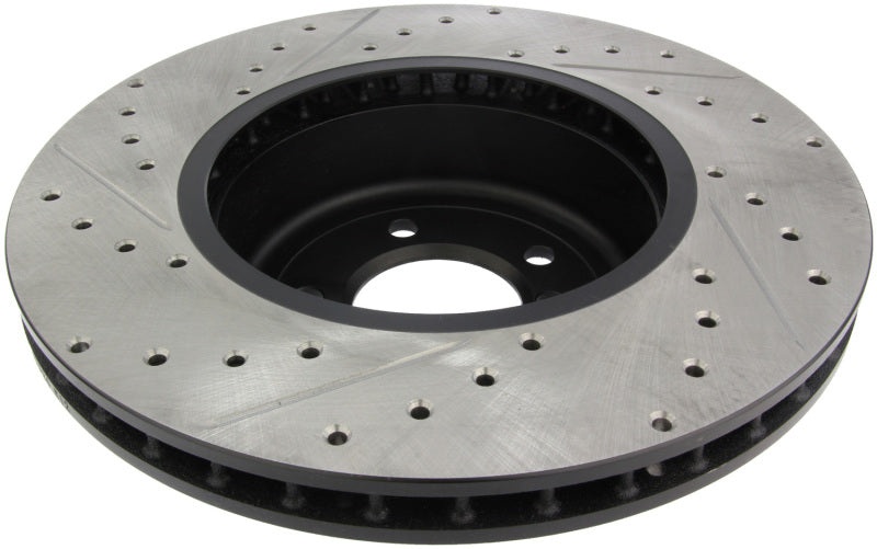 Stoptech 127.34071L StopTech 08-09 BMW 535 Series / 04-09 545i/550i/645Ci/650i Slotted & Drilled Left Front Rotor