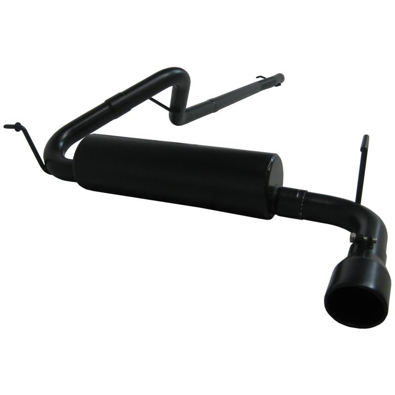 MBRP S7207BLK 18-19 Ford Mustang GT 5.0 3in Cat Back Quad Tip Race Version - Black