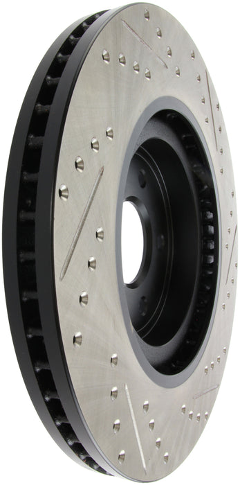 Stoptech 127.42100R StopTech Infiniti G37 / Nissan 370Z SportStop Slotted & Drilled Front Right Rotor
