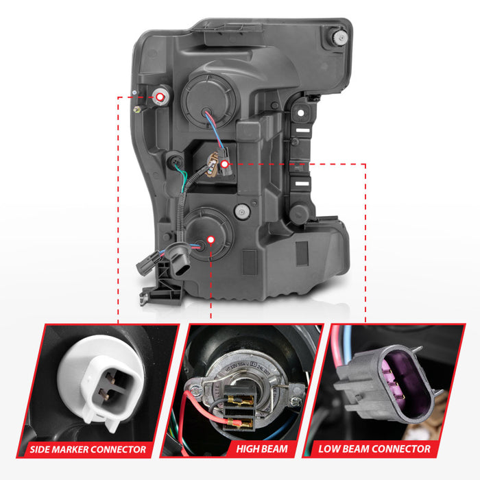 ANZO 111388 ANZ LED/Projector Headlights