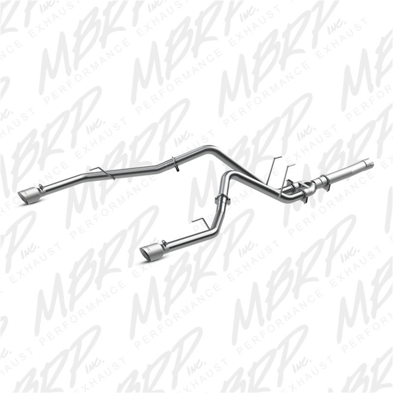MBRP S6171AL 2014 Dodge RAM 1500 3.0L EcoDiesel 2.5in Filter Back Exhaust Dual Split Rear Exit Alum