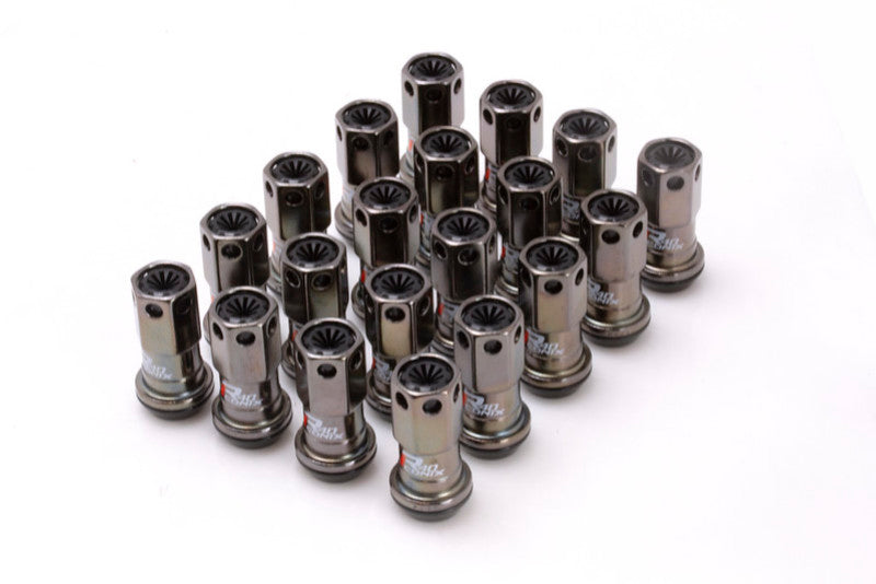 Project Kics WRIF01CK 12X1.50 R40 Iconix Classical Lug Nuts w/ Black Plastic Cap - 20 - No Locks