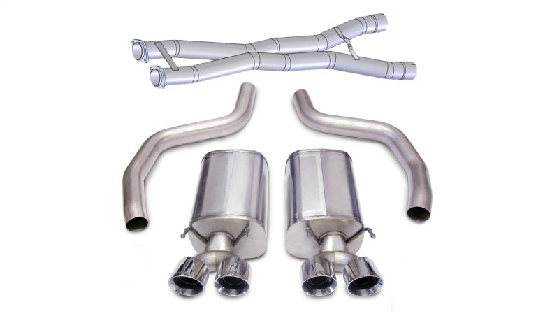 CORSA Performance 14164CB3 Corsa 2012-2013 Chevrolet Corvette C6 ZR1 Sport Cat-Back Dual Rear Exit w/ Twin 4.0in Pol Tips