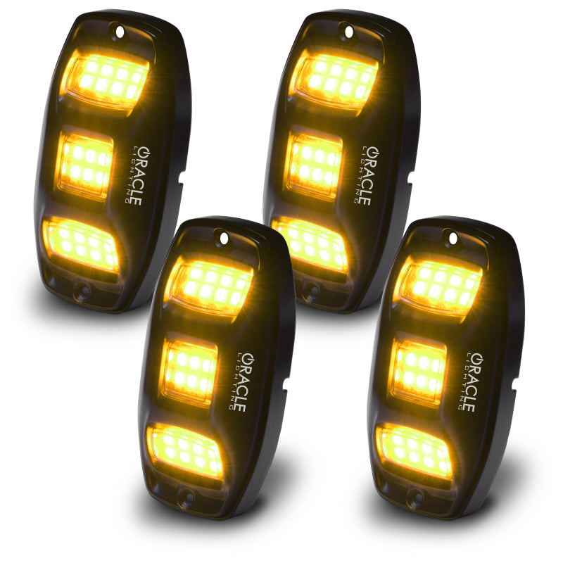 ORACLE Lighting 5895-339 Oracle Underbody RGB+W Wheel Well Rock Light Kit - 4 PCS - ColorSHIFT SEE WARRANTY