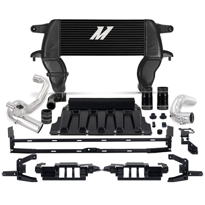 Mishimoto MMINT-BR23-21HKBKP 21+ Bronco 2.3L High Mount INT Kit BK Core P Pipes