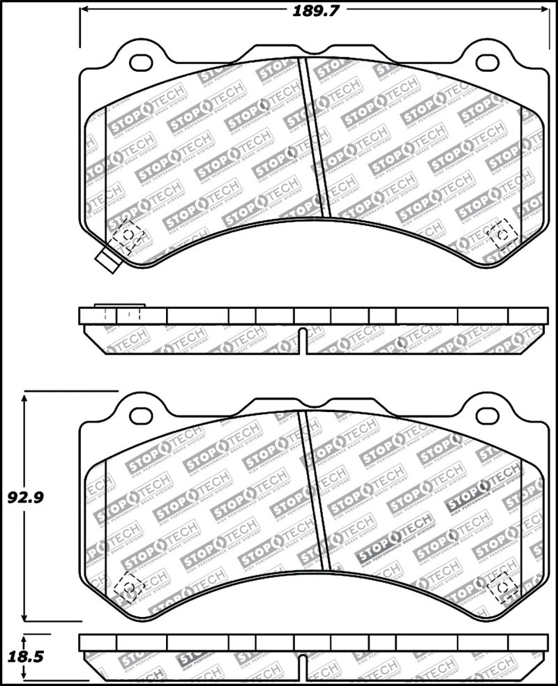 Stoptech 309.13820 StopTech Performance Brake Pads