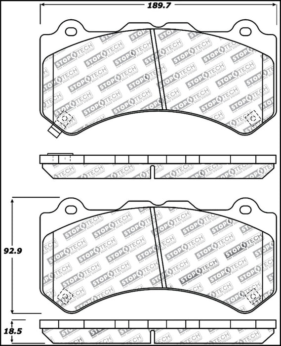 Stoptech 309.13820 StopTech Performance Brake Pads