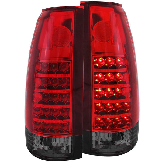 ANZO 311157 1999-2000 Cadillac Escalade LED Taillights Red/Smoke