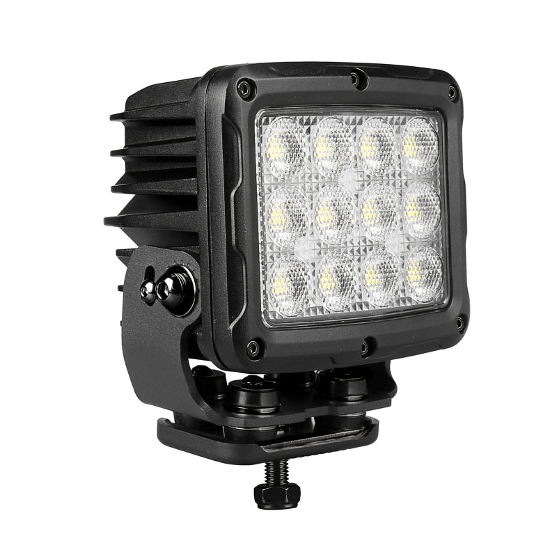 Go Rhino 751800523FCS Xplor Bright Series Rectangle SingleLED Spot Light Kit (Surface Mount) 5in. - Blk (Pair)