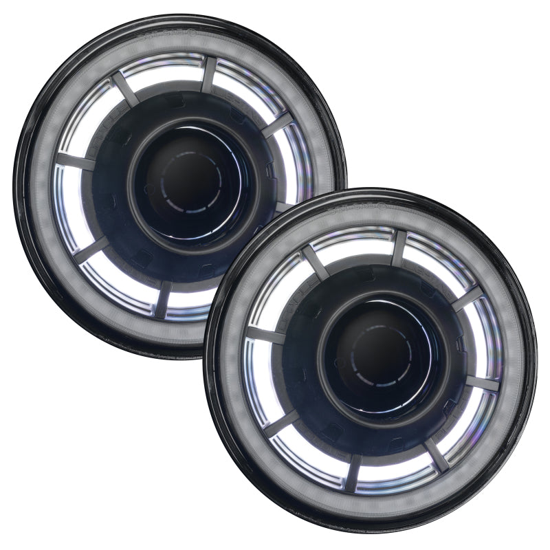 ORACLE Lighting 5876-334 0718 Jeep Wrangler JK Oculus 7in ColorSHIFT Bi-LED Projector Headlights