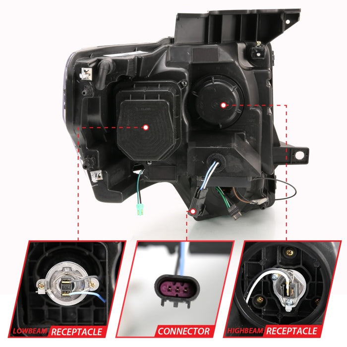 ANZO 111445 ANZ LED/Projector Headlights