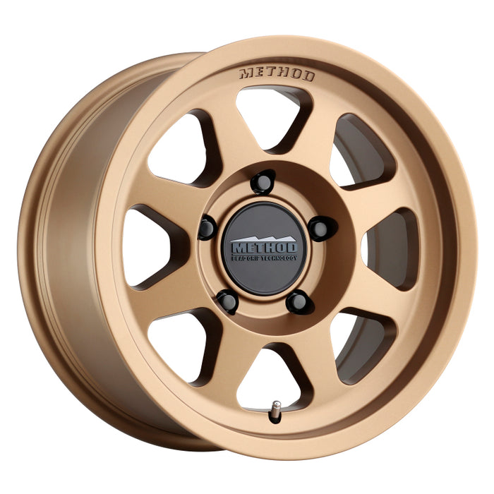 Method Wheels MR70179050912N Method MR701 17x9 -12mm Offset 5x5 71.5mm CB Method Bronze Wheel