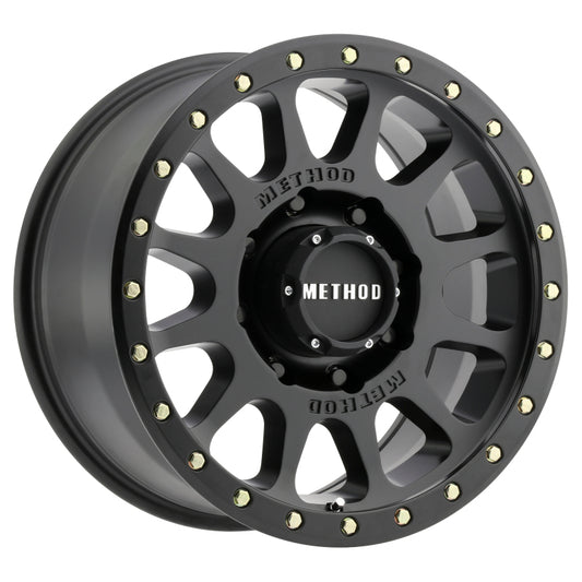 Method Wheels MR30589080518H Method MR305 NV HD 18x9 +18mm Offset 8x6.5 130.81mm CB Matte Black Wheel