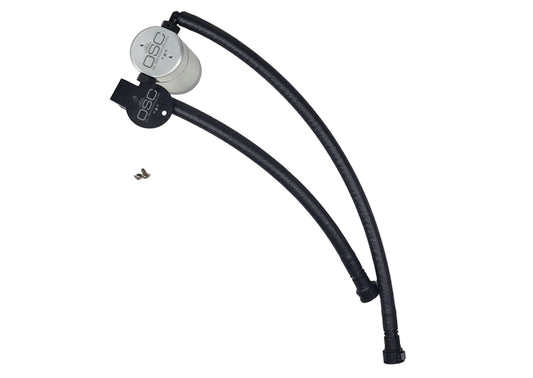 J&L 3087D-C 14-19 Chevrolet Corvette LT1 6.2L Driver Side Oil Separator 3.0 - Clear Anodized