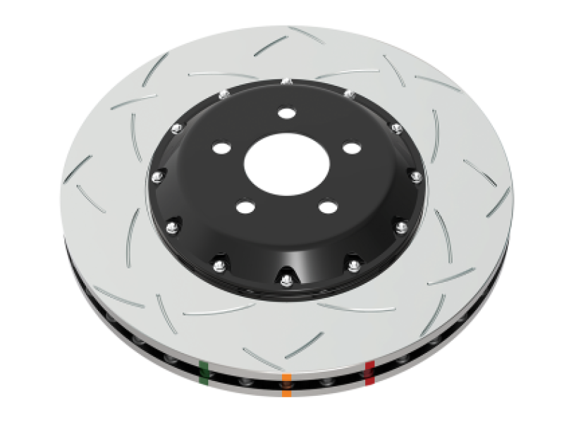 DBA DBA52845BLKS 2022+ Subaru WRX (w/STI Brembo 4 Piston Caliper) 5000 Series 2 Piece Slotted Front Brake Rotor