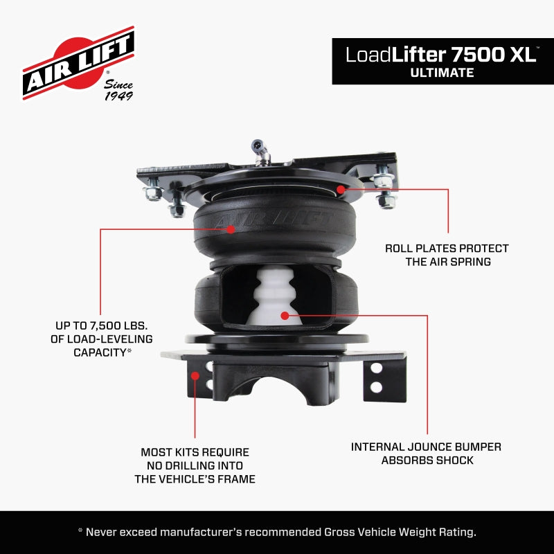 Air Lift 57580 LoadLifter 7500 XL Ultimate Air Spring Kit for 2023 Ford F-350 DRW